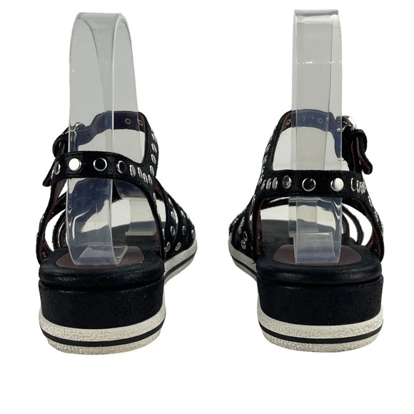 MARC BY MARC JACOBS GENA 5 STRAP LEATHER NAILHEAD STUDDED GLADIATOR SANDALS - Picture 5 of 15